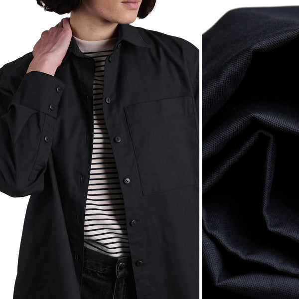 Atelier Brunette - 'Oxford' Cotton | Deep Charcoal *Last Piece 2.9m